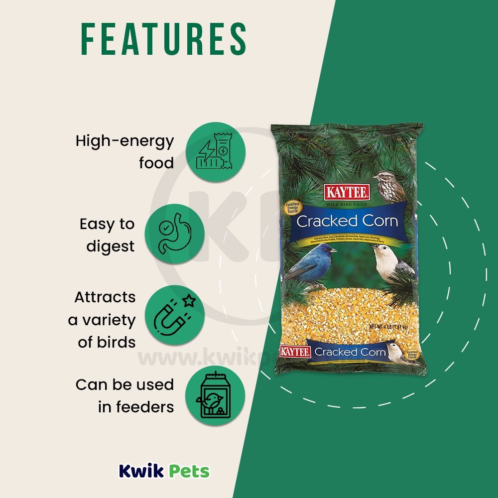 Kaytee Cracked Corn 4lb, Kaytee