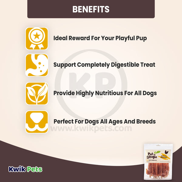 Benefits of Pet 'n Shape Chik 'n Skewers Jerky Dog Treats 16-oz