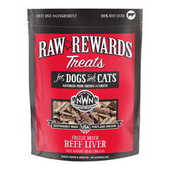 Northwest Naturals Raw Rewards Freeze Dried Dog & Cat Treats Beef Liver 10-oz
