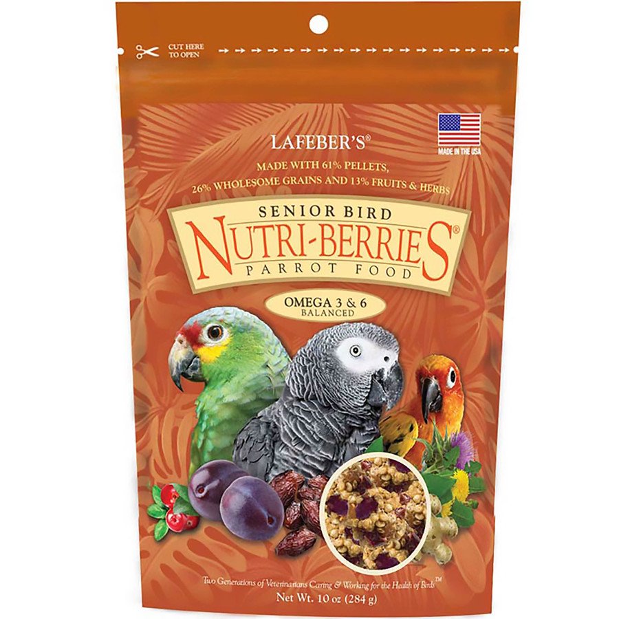 Lafeber Senior Bird Nutri-Berries Parrot Bird Food 10-oz, Kwik Pets