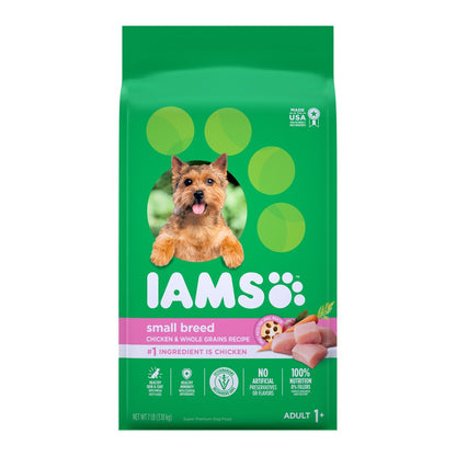 IAMS Small & Toy Breed Adult Dry Dog Food Real Chicken 7-lb, IAMS