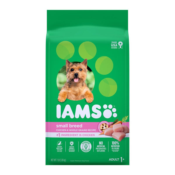 IAMS Small & Toy Breed Adult Dry Dog Food Real Chicken 7-lb