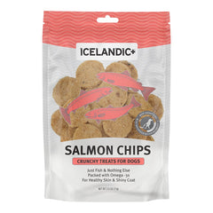 Icelandic+ Salmon Fish Chips Crunchy Dog Treats 2.5-oz