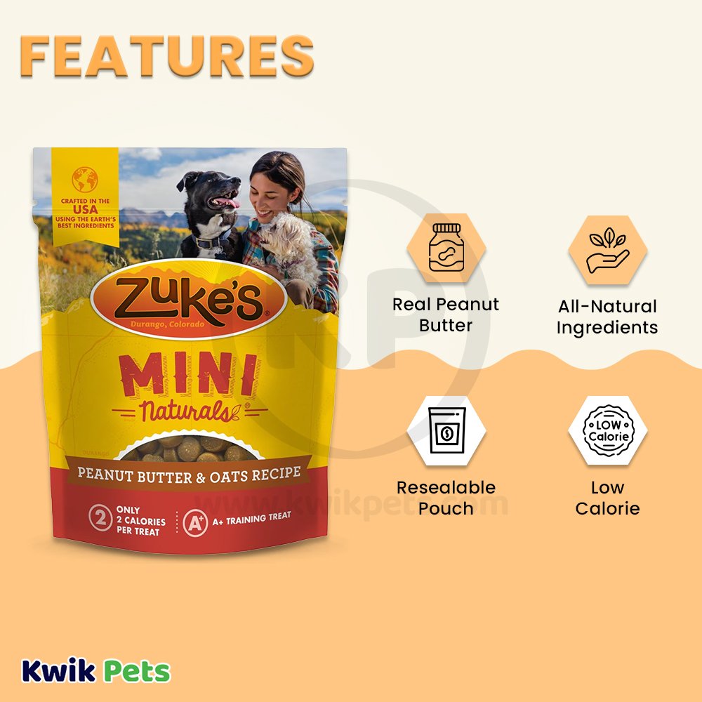Zuke'S Dog Mini Natural Peanut Butter 6-oz, Zuke's