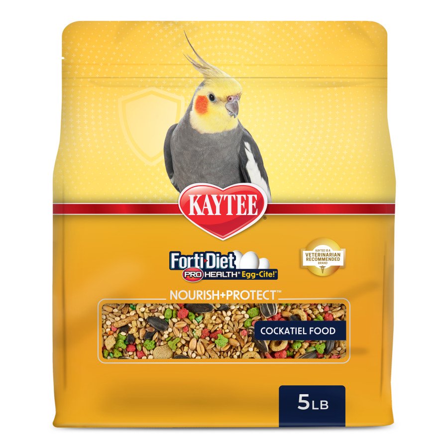 Kaytee Forti-Diet Pro Health Egg-Cite Nourish+Protect Cockatiel Food 5-lb