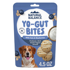 Natural Balance Yo-Gut Bites Dog Treats Oats & Blueberries 4.5-oz