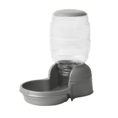 Petmate Replendish Automatic Dog & Cat Gravity Feeder with Microban Pearl Silver Grey Extra Small