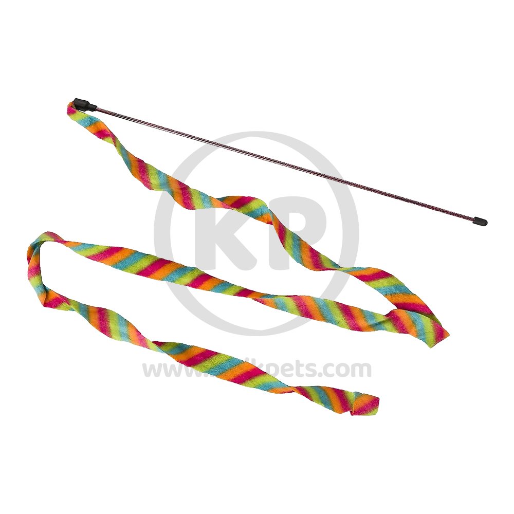 Ethical Pet Spot Cat Prancer Fleece Frenzy Wand Cat Toy