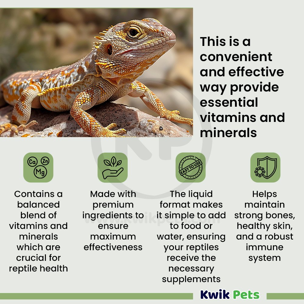 Fluker's Liquid Vitamin Supplement for Reptiles 1.7-oz, Kwik Pets