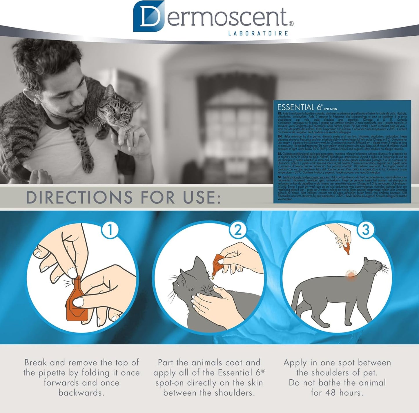 Dermoscent Essential 6 Spot-On Multifunction Skin Care for Cats