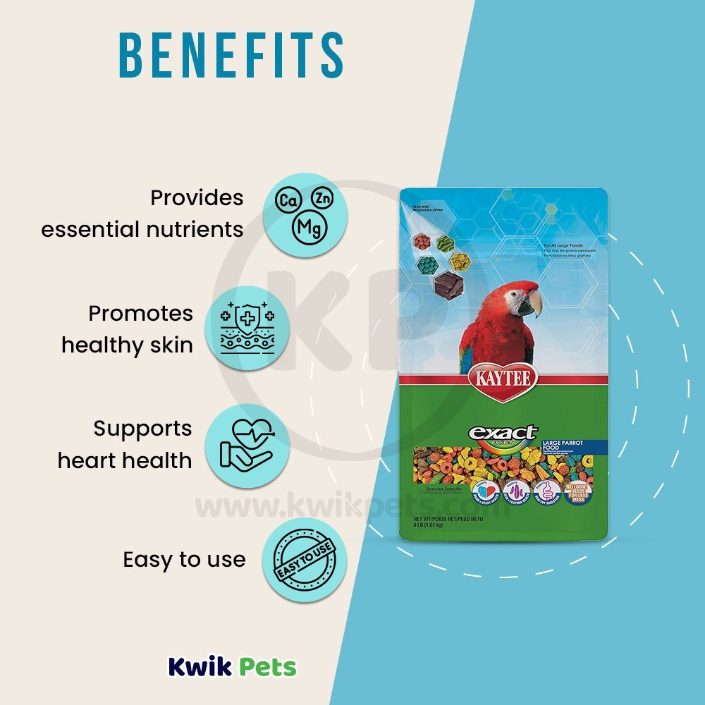 Kaytee Parrot Rainbow Food 4 lb, Kaytee