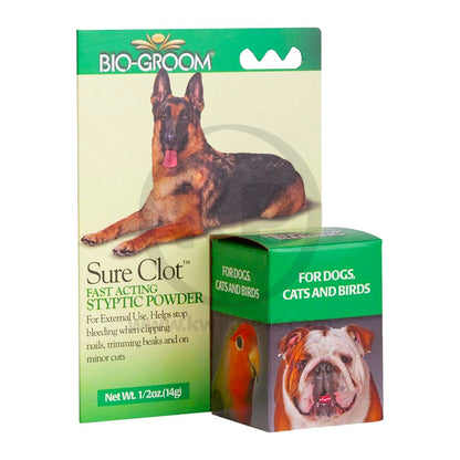 Bio Groom Sure Clot Fast Acting Styptic Powder 0.5-oz