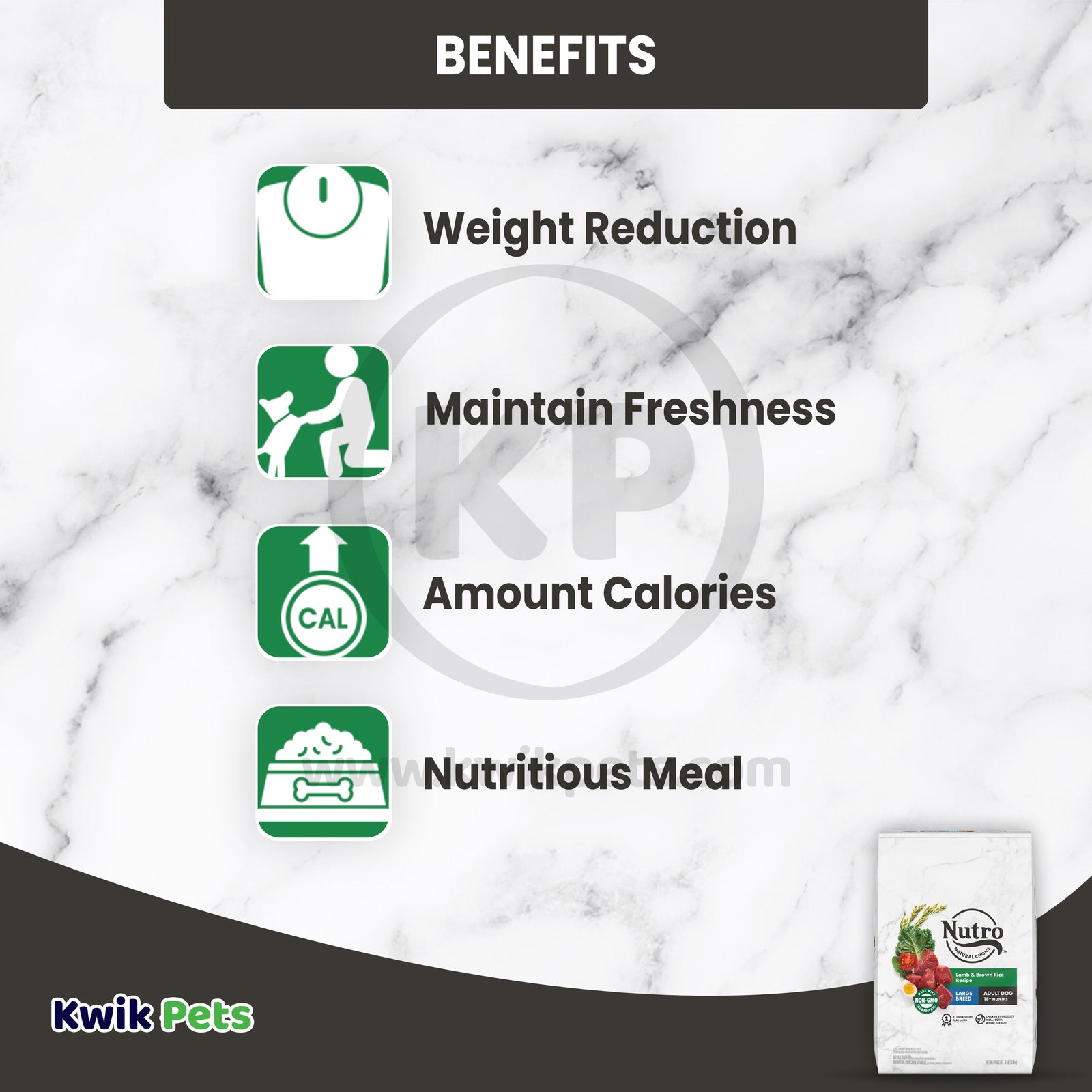 Benefits of Nutro Natural Choice Lamb & Brown Rice Healthy Weight Adult Dry Dog Food 30-lb