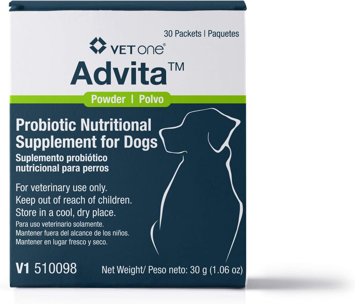VetOne Advita Probiotic Nutritional Dog Supplement 30 Count