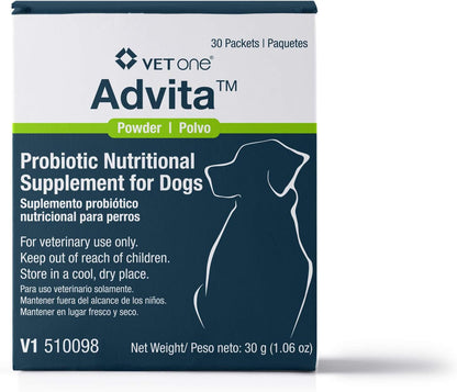 VetOne Advita Probiotic Nutritional Dog Supplement 30 Count