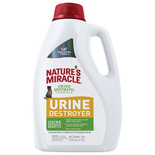 Nature's Miracle Just for Cats Urine Destroyer Pour 128oz, Nature's Miracle
