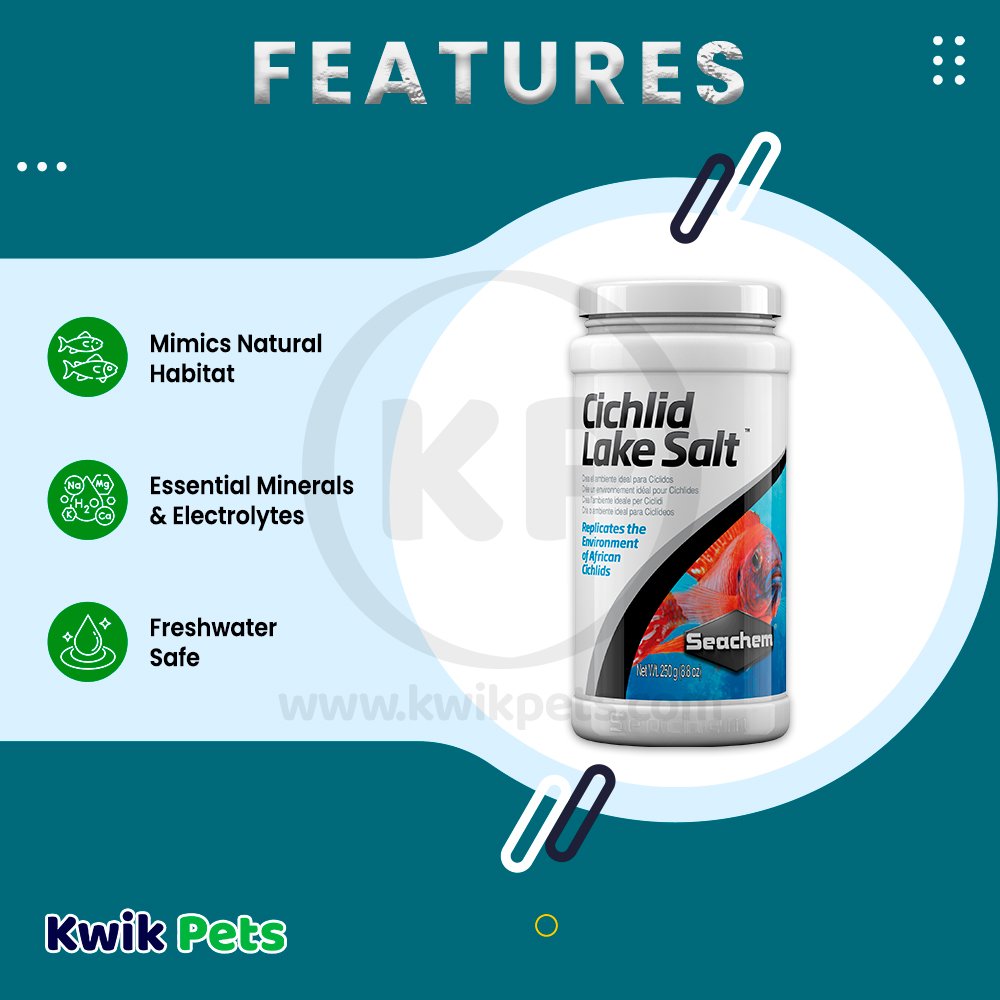 Seachem Laboratories Cichlid Lake Salt 8.8-oz, Seachem