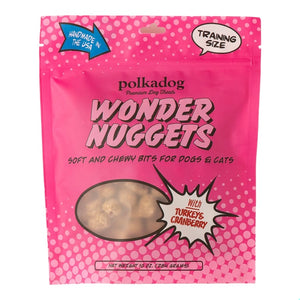 Polkadog Wonder Nuggets Soft & Chewy Dog Treats Turkey & Cranberry 10-oz, Kwik Pets