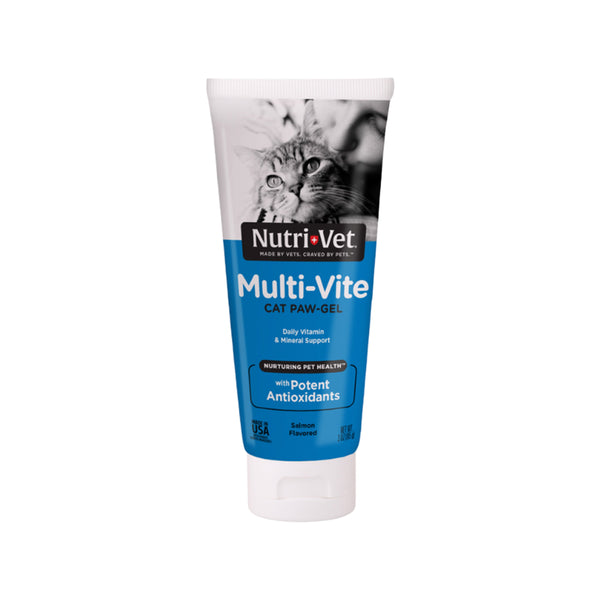 Nutri-Vet Multi-Vite Salmon Paw-Gel for Cats, 3 oz, Nutri-Vet
