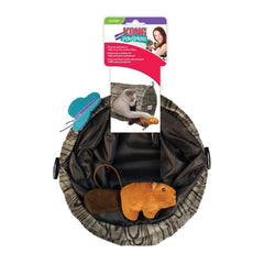 KONG Play Spaces Burrow Catnip Toy Brown One Size