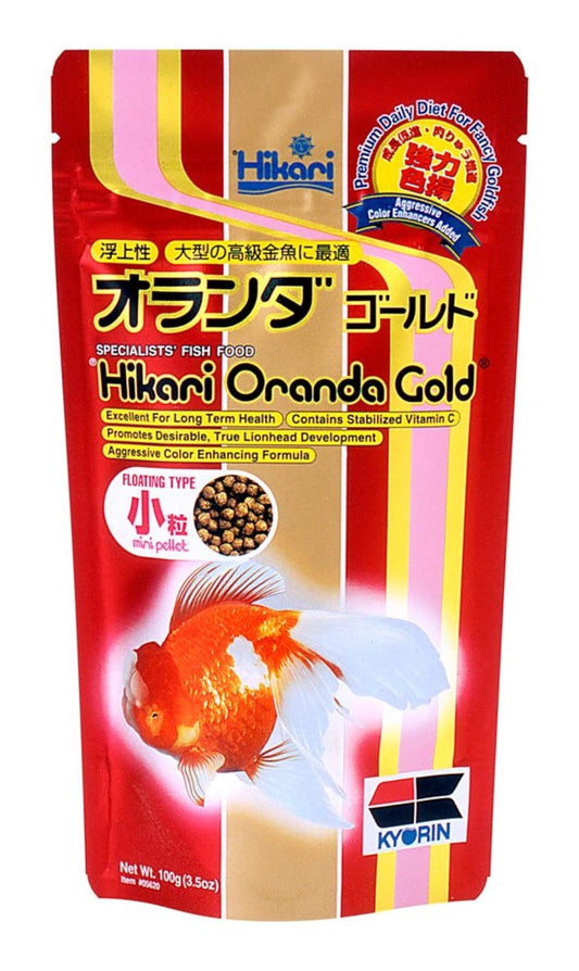 Hikari USA Oranda Gold Pellets Fish Food 3.5-oz, Mini, Hikari