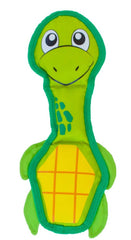 Outward Hound Fire Biterz Turtle Plush Interactive Dog Toy Green Medium