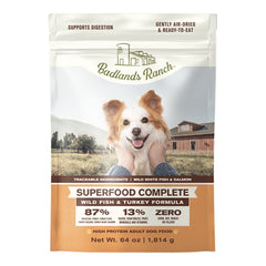 Badlands Ranch Superfood Complete Air-Dried Dog Food Wild Fish & Turkey 64-oz