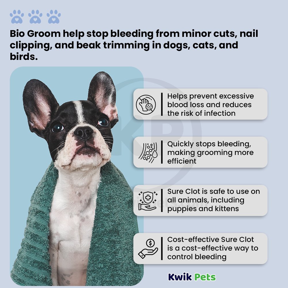 Key Features of Bio Groom Sure Clot Fast Acting Styptic Powder 0.5-oz