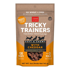 Cloud Star Tricky Trainers Soft & Chewy Dog Training Treats Cheddar 5-oz