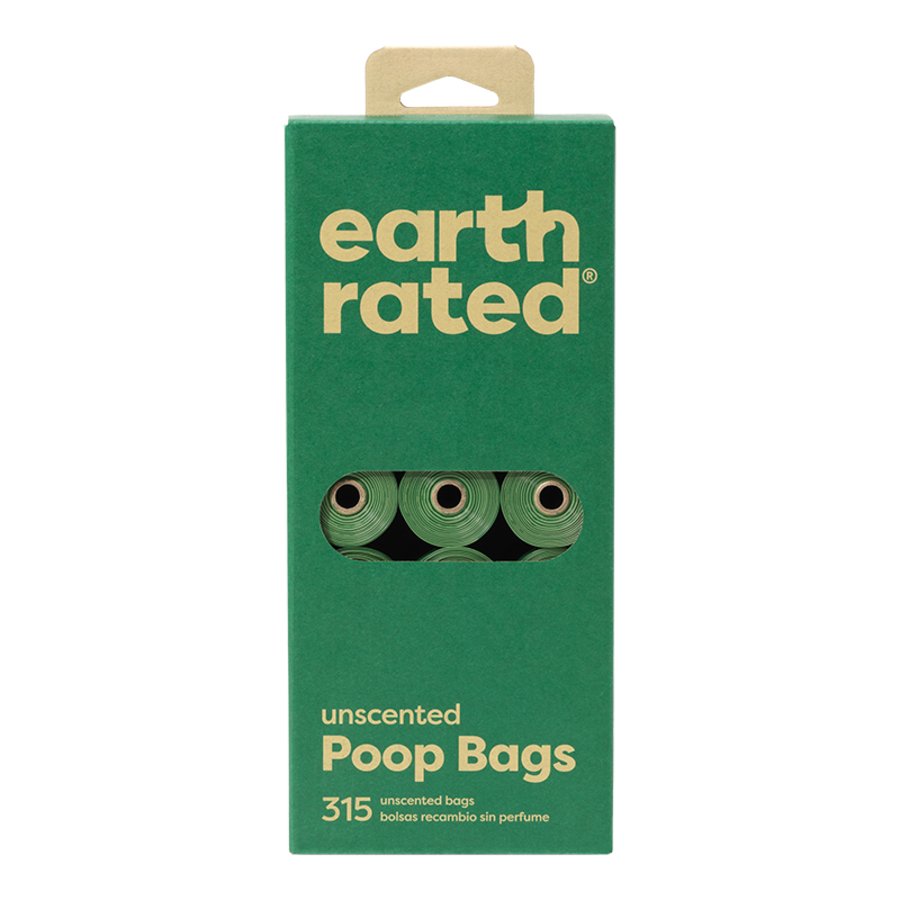 Earth Rated Unscented Dog Poop Bag on Refill Rolls 315 Count