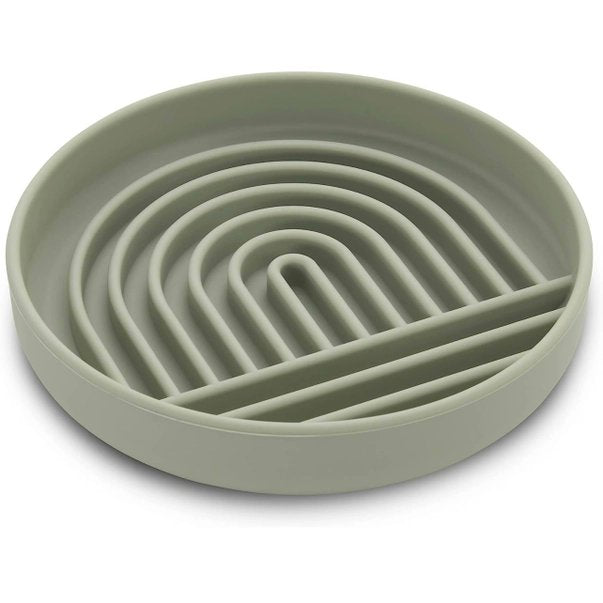 Koira Rainbow Silicone Dog Slow Feeder Lick Mat with Suction Green, Kwik Pets