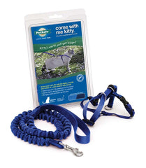 PetSafe Premier Come With Me Kitty Harness & Bungee Leash Combo Royal Blue/Navy Medium