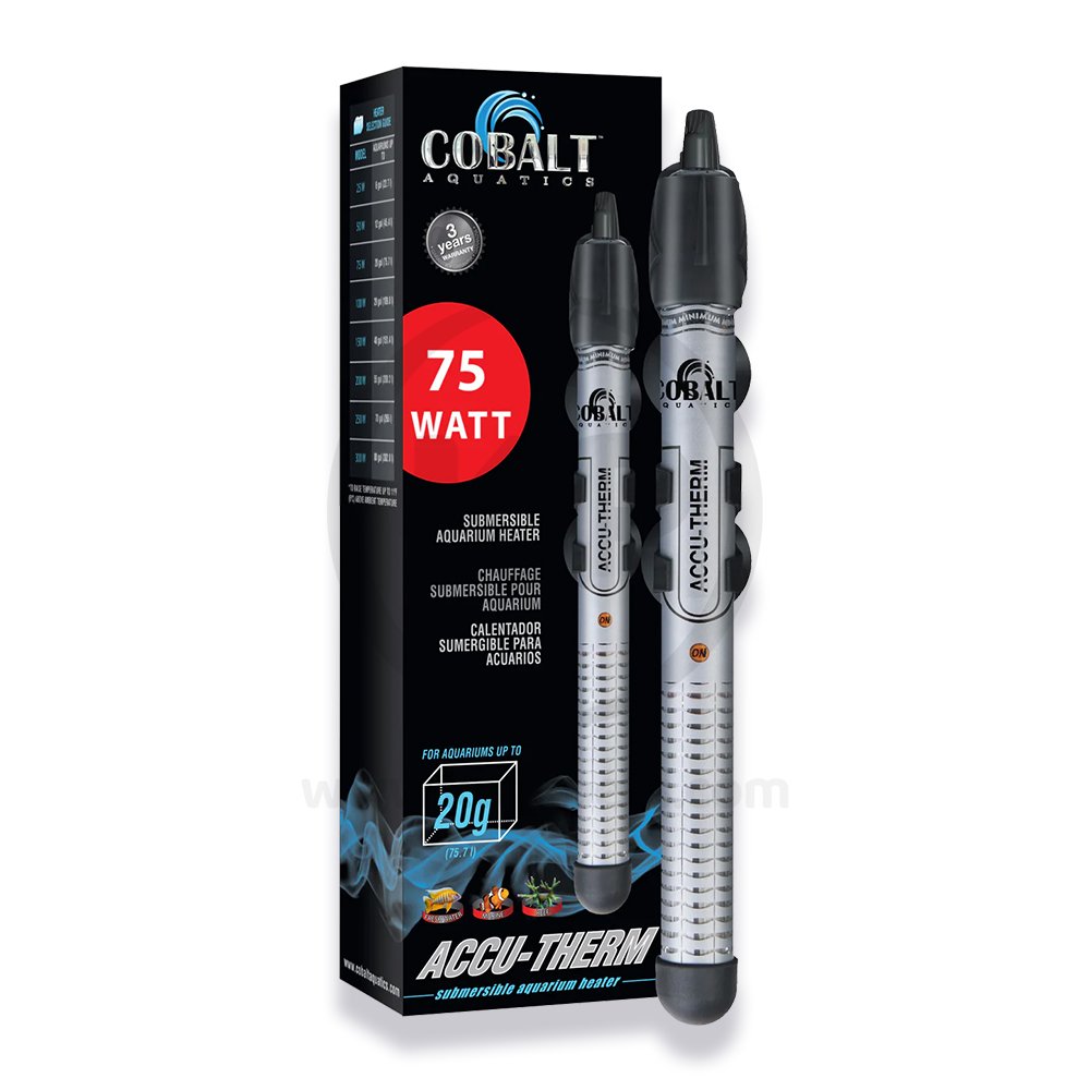 Cobalt Aquatics Accu-Therm Submersible Heater 75W