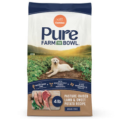 CANIDAE PURE Farm to Bowl Adult Dry Dog Food Pasture-Raised Lamb & Sweet Potato 4-lb