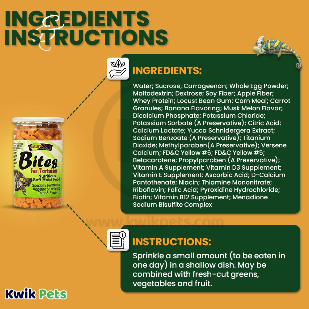 Nature Zone Tortoise Nutri Bites Gel Food 9-oz, Kwik Pets