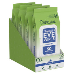 TropiClean Tearless Dog & Cat Eye Wipes 50 Count