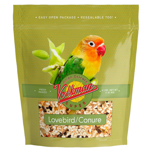 Volkman Seed Company Avian Science Super Lovebird /Conure Bird Treat 4-lb, Volkman