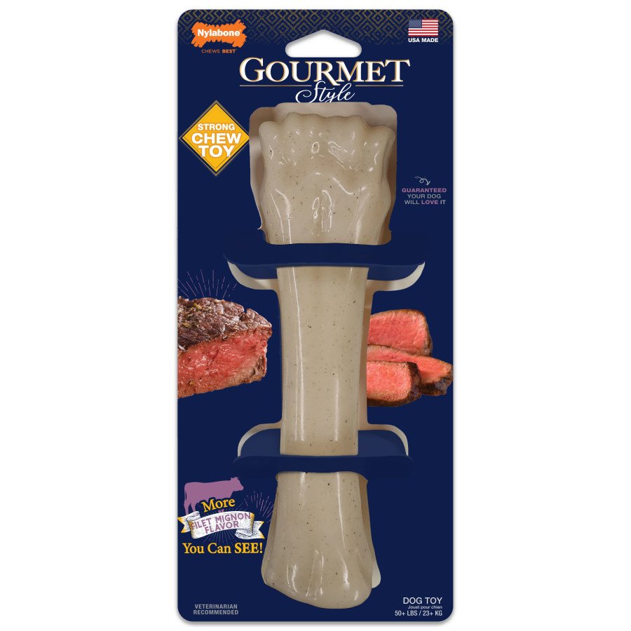 Nylabone Strong Chew Gourmet Style Knuckle Bone Dog Chew Toy Extra Large