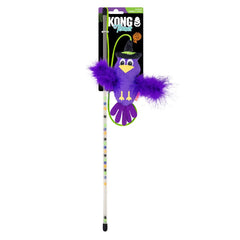 KONG Halloween Teaser Crow Plush Cat Toy with Catnip Purple