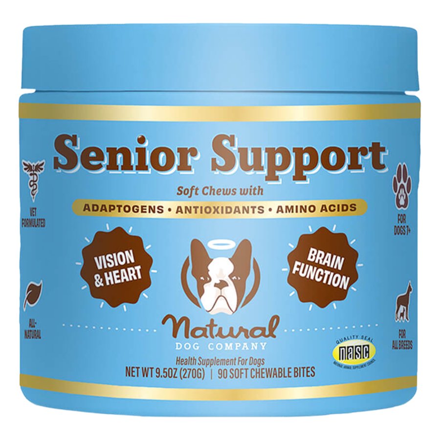 Natural Dog Company Senior Support Soft Chew Supplements for Dogs 90 Count