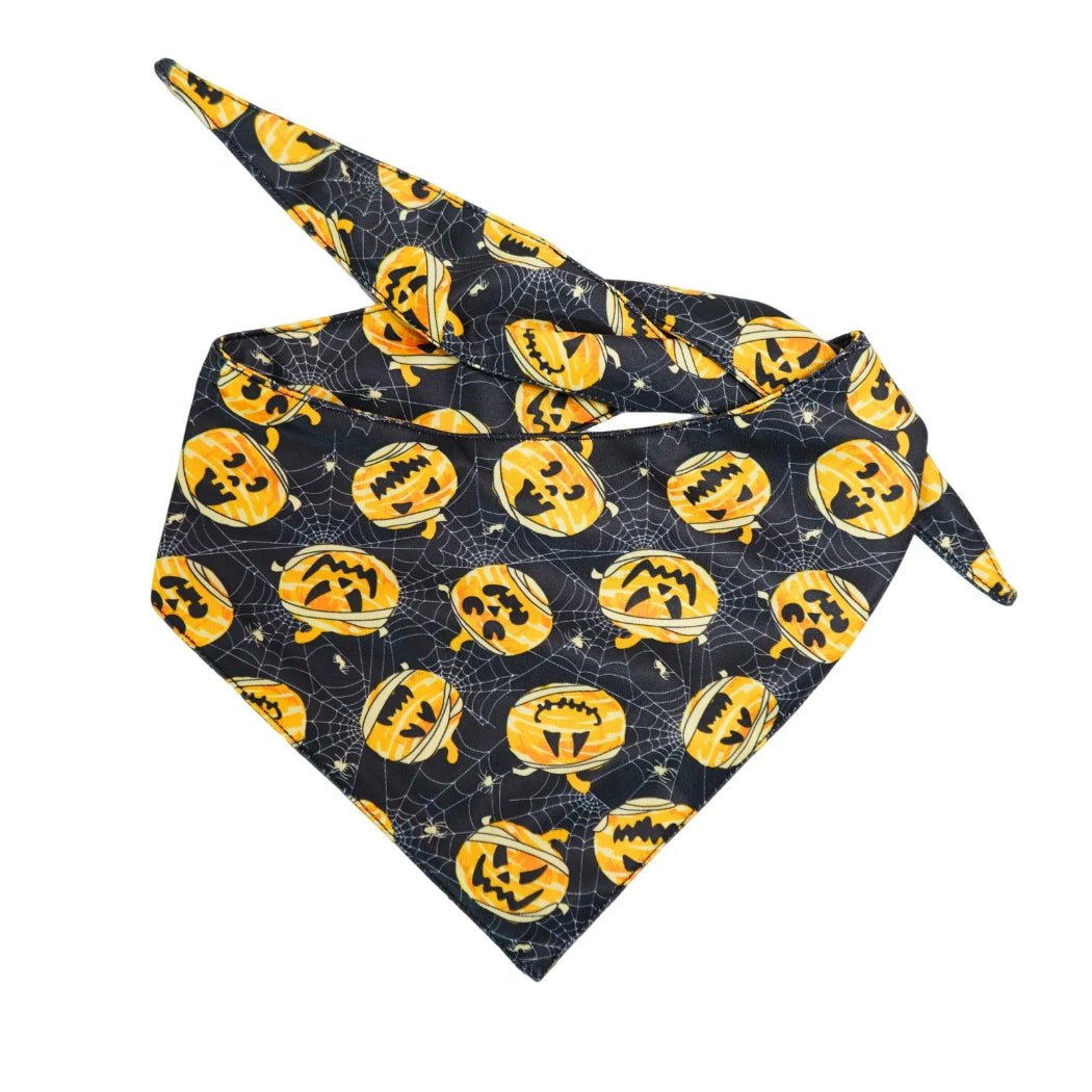 Cheerhunting Mokka Halloween Triangular Bandana Dog & Cat Neckwear Pumpkin Medium