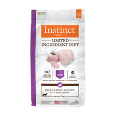 Instinct Limited Ingredient Diet Dry Adult Cat Food Grain Free Recipe with Real Rabbit 4.5-lb