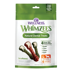 Whimzees Freshzees Natural Dental  Dog Treats Large 6 Count 12.7-oz