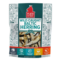 Plato Wild Caught Baltic Herring Fish Dog Treats 8.5-oz