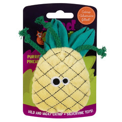 Mad Cat Purrfect Pineapple Catnip & Silvervine Cat Toy Small