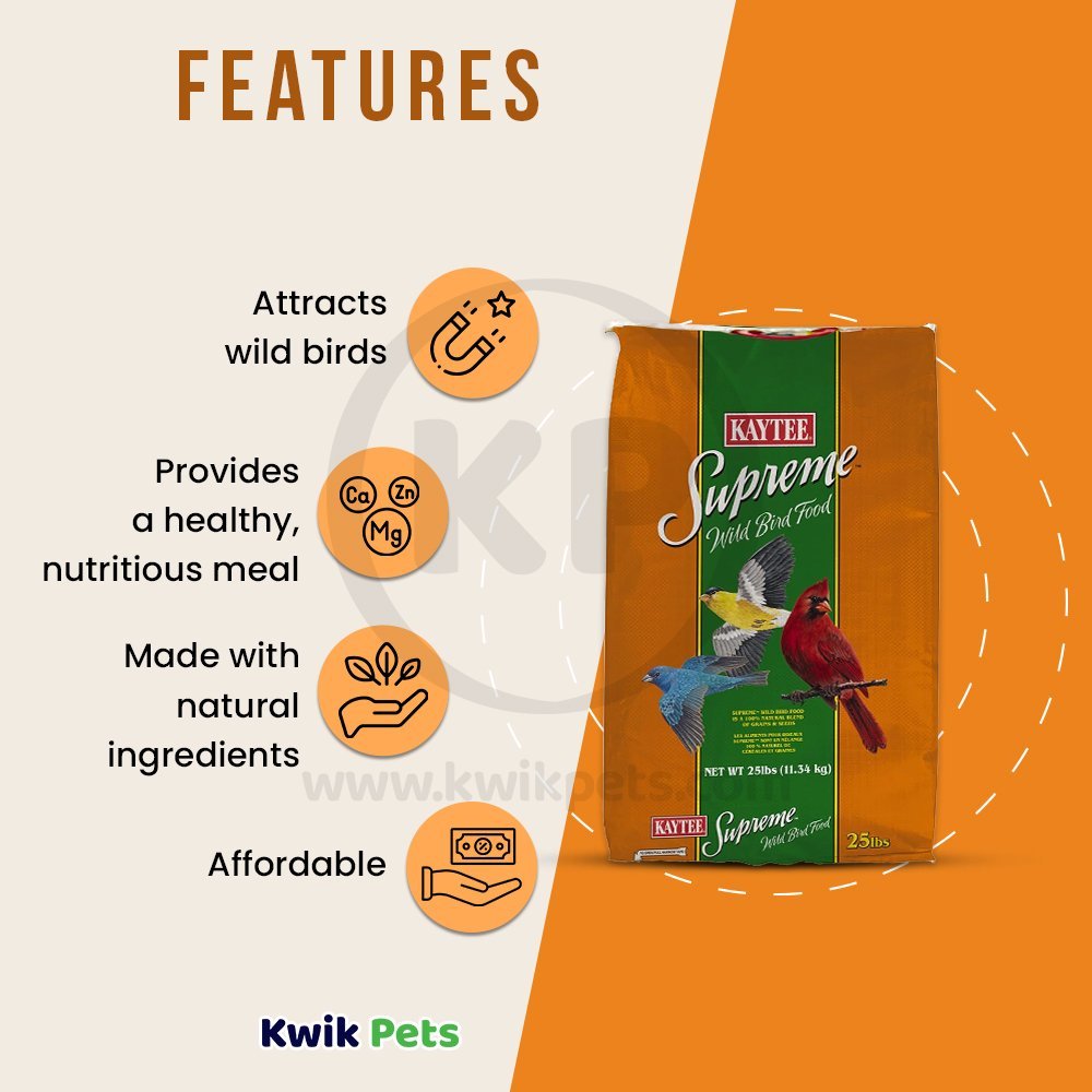 Kaytee Supreme Wild Bird Food 25-lb, Kaytee