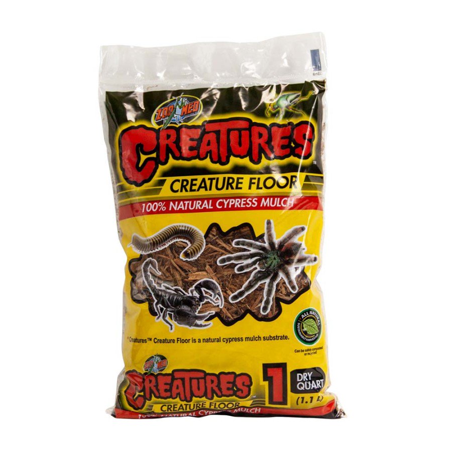 Zoo Med Creatures Creature Floor Natural Cypress Mulch Substrate Brown 1-Quarts