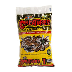 Zoo Med Creatures Creature Floor Natural Cypress Mulch Substrate Brown 1-Quarts