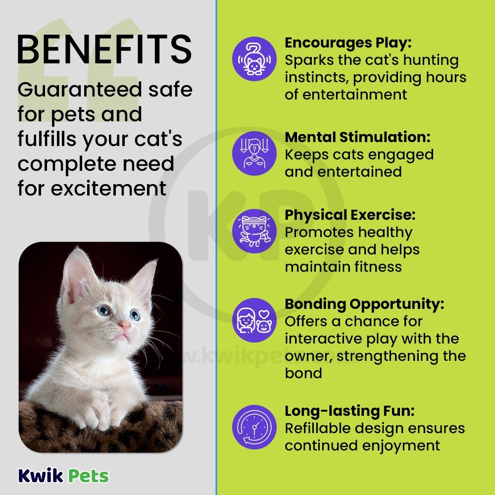 Benefits of SmartyKat Madcap Mouse Refillable with Catnip Tube Cat Toy Assorted