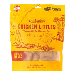 Polkadog Chicken Littles Bones-Shaped Crunchy Dehydrated Dog & Cat Treats 7-oz